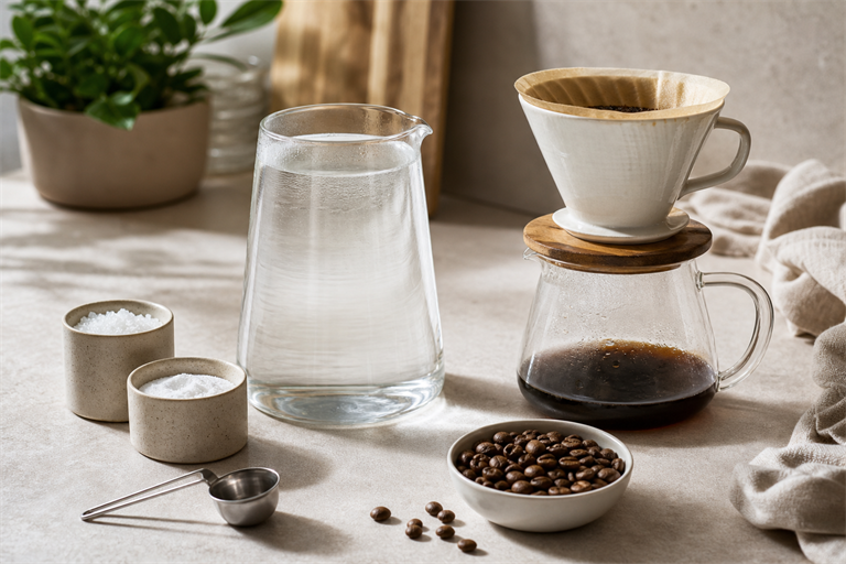 How to Remineralize Distilled Water for Pour-Over Coffee (Epsom Salt + Baking Soda Recipe)